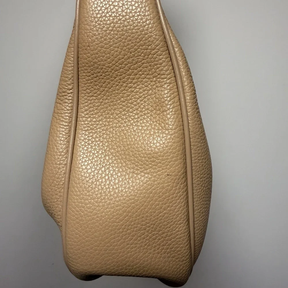 Michael Kors Tan Hobo Shoulder Bag with Gold Chain Accent